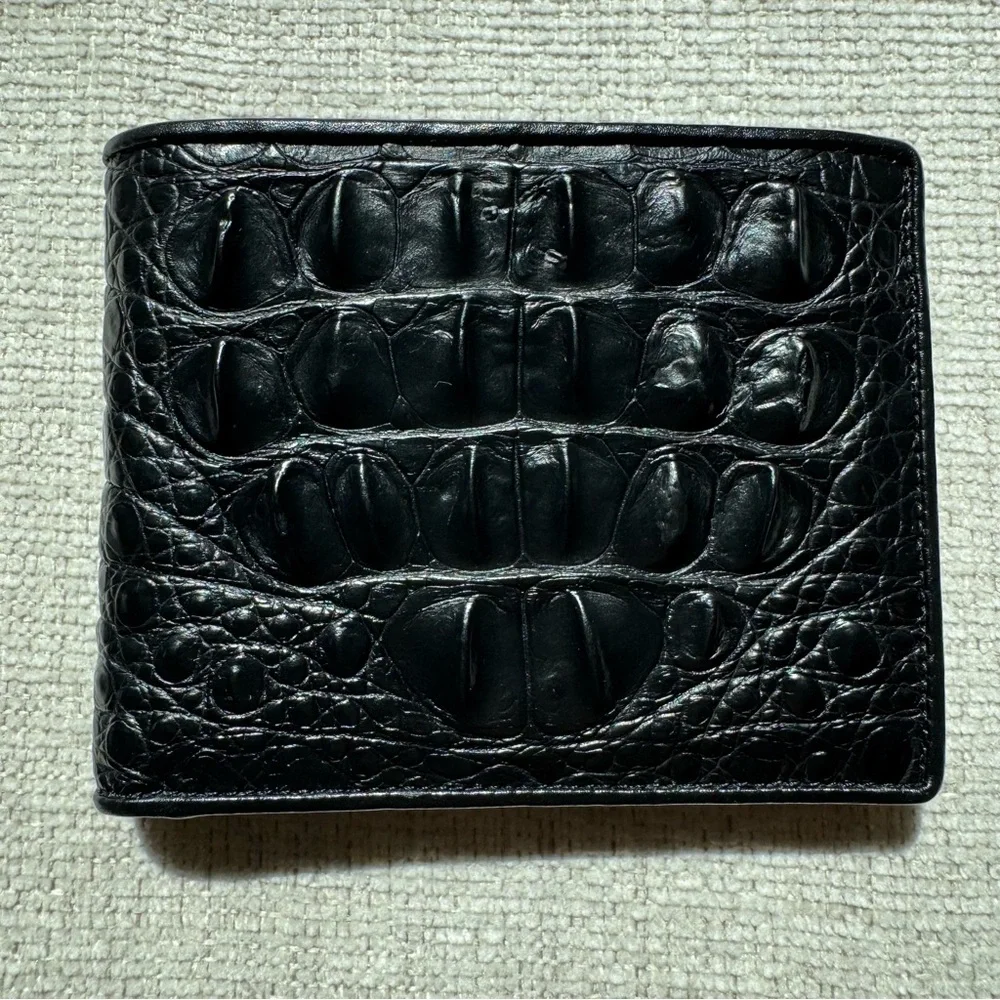 Bi-Fold Authentic Crocodile Leather Wallet 1B